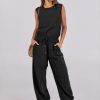 ANRABESS Jumpsuits for Women Casual Summer Sleeveless 2025 Romper One Piece Outfit Active Workout Lounge Jumpsuits Pockets - Image 2