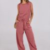 ANRABESS Jumpsuits for Women Casual Summer Sleeveless 2025 Romper One Piece Outfit Active Workout Lounge Jumpsuits Pockets - Image 20