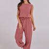 ANRABESS Jumpsuits for Women Casual Summer Sleeveless 2025 Romper One Piece Outfit Active Workout Lounge Jumpsuits Pockets - Image 21