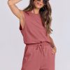 ANRABESS Jumpsuits for Women Casual Summer Sleeveless 2025 Romper One Piece Outfit Active Workout Lounge Jumpsuits Pockets - Image 25