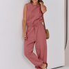 ANRABESS Jumpsuits for Women Casual Summer Sleeveless 2025 Romper One Piece Outfit Active Workout Lounge Jumpsuits Pockets - Image 26