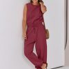 ANRABESS Jumpsuits for Women Casual Summer Sleeveless 2025 Romper One Piece Outfit Active Workout Lounge Jumpsuits Pockets - Image 35