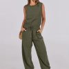 ANRABESS Jumpsuits for Women Casual Summer Sleeveless 2025 Romper One Piece Outfit Active Workout Lounge Jumpsuits Pockets - Image 38