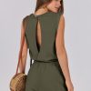 ANRABESS Jumpsuits for Women Casual Summer Sleeveless 2025 Romper One Piece Outfit Active Workout Lounge Jumpsuits Pockets - Image 41