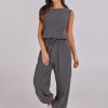 ANRABESS Jumpsuits for Women Casual Summer Sleeveless 2025 Romper One Piece Outfit Active Workout Lounge Jumpsuits Pockets - Image 57