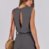 ANRABESS Jumpsuits for Women Casual Summer Sleeveless 2025 Romper One Piece Outfit Active Workout Lounge Jumpsuits Pockets - Image 59
