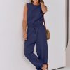 ANRABESS Jumpsuits for Women Casual Summer Sleeveless 2025 Romper One Piece Outfit Active Workout Lounge Jumpsuits Pockets - Image 71