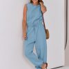 ANRABESS Jumpsuits for Women Casual Summer Sleeveless 2025 Romper One Piece Outfit Active Workout Lounge Jumpsuits Pockets - Image 80