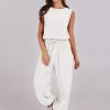 ANRABESS Jumpsuits for Women Casual Summer Sleeveless 2025 Romper One Piece Outfit Active Workout Lounge Jumpsuits Pockets - Image 84