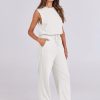 ANRABESS Jumpsuits for Women Casual Summer Sleeveless 2025 Romper One Piece Outfit Active Workout Lounge Jumpsuits Pockets - Image 85