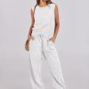 ANRABESS Jumpsuits for Women Casual Summer Sleeveless 2025 Romper One Piece Outfit Active Workout Lounge Jumpsuits Pockets - Image 92