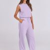 ANRABESS Jumpsuits for Women Casual Summer Sleeveless 2025 Romper One Piece Outfit Active Workout Lounge Jumpsuits Pockets - Image 103