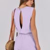 ANRABESS Jumpsuits for Women Casual Summer Sleeveless 2025 Romper One Piece Outfit Active Workout Lounge Jumpsuits Pockets - Image 104