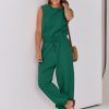 ANRABESS Jumpsuits for Women Casual Summer Sleeveless 2025 Romper One Piece Outfit Active Workout Lounge Jumpsuits Pockets - Image 116