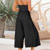 ANRABESS Women's Summer Straps One Shoulder High Waist Dressy Casual Wide Leg Linen Jumpsuit Romper Beach Travel Outfits - Image 6