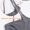 ANRABESS Women's Summer Straps One Shoulder High Waist Dressy Casual Wide Leg Linen Jumpsuit Romper Beach Travel Outfits - Image 7