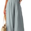ANRABESS Women's Summer Straps One Shoulder High Waist Dressy Casual Wide Leg Linen Jumpsuit Romper Beach Travel Outfits - Image 20