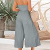 ANRABESS Women's Summer Straps One Shoulder High Waist Dressy Casual Wide Leg Linen Jumpsuit Romper Beach Travel Outfits - Image 25