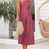 ANRABESS Women's Summer Straps One Shoulder High Waist Dressy Casual Wide Leg Linen Jumpsuit Romper Beach Travel Outfits - Image 48