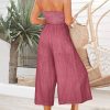ANRABESS Women's Summer Straps One Shoulder High Waist Dressy Casual Wide Leg Linen Jumpsuit Romper Beach Travel Outfits - Image 49