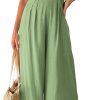 ANRABESS Women's Summer Straps One Shoulder High Waist Dressy Casual Wide Leg Linen Jumpsuit Romper Beach Travel Outfits - Image 56