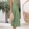 ANRABESS Women's Summer Straps One Shoulder High Waist Dressy Casual Wide Leg Linen Jumpsuit Romper Beach Travel Outfits - Image 60