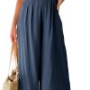 ANRABESS Women's Summer Straps One Shoulder High Waist Dressy Casual Wide Leg Linen Jumpsuit Romper Beach Travel Outfits - Image 62