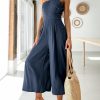 ANRABESS Women's Summer Straps One Shoulder High Waist Dressy Casual Wide Leg Linen Jumpsuit Romper Beach Travel Outfits - Image 63