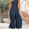 ANRABESS Women's Summer Straps One Shoulder High Waist Dressy Casual Wide Leg Linen Jumpsuit Romper Beach Travel Outfits - Image 65