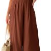 ANRABESS Women's Summer Straps One Shoulder High Waist Dressy Casual Wide Leg Linen Jumpsuit Romper Beach Travel Outfits - Image 74