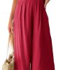 ANRABESS Women's Summer Straps One Shoulder High Waist Dressy Casual Wide Leg Linen Jumpsuit Romper Beach Travel Outfits - Image 79