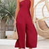 ANRABESS Women's Summer Straps One Shoulder High Waist Dressy Casual Wide Leg Linen Jumpsuit Romper Beach Travel Outfits - Image 82