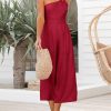ANRABESS Women's Summer Straps One Shoulder High Waist Dressy Casual Wide Leg Linen Jumpsuit Romper Beach Travel Outfits - Image 83