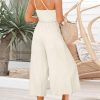 ANRABESS Women's Summer Straps One Shoulder High Waist Dressy Casual Wide Leg Linen Jumpsuit Romper Beach Travel Outfits - Image 96