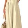 ANRABESS Women's Summer Straps One Shoulder High Waist Dressy Casual Wide Leg Linen Jumpsuit Romper Beach Travel Outfits - Image 97