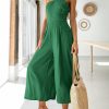 ANRABESS Women's Summer Straps One Shoulder High Waist Dressy Casual Wide Leg Linen Jumpsuit Romper Beach Travel Outfits - Image 110