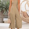 ANRABESS Women's Summer Straps One Shoulder High Waist Dressy Casual Wide Leg Linen Jumpsuit Romper Beach Travel Outfits - Image 118