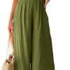 ANRABESS Women's Summer Straps One Shoulder High Waist Dressy Casual Wide Leg Linen Jumpsuit Romper Beach Travel Outfits