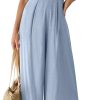 ANRABESS Jumpsuits for Women Summer Dressy Casual Linen Romper Sleeveless V Neck High Waist Wide Leg Beach Vacation Outfits - Image 9