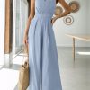 ANRABESS Jumpsuits for Women Summer Dressy Casual Linen Romper Sleeveless V Neck High Waist Wide Leg Beach Vacation Outfits - Image 10