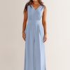 ANRABESS Jumpsuits for Women Summer Dressy Casual Linen Romper Sleeveless V Neck High Waist Wide Leg Beach Vacation Outfits - Image 15