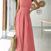 ANRABESS Jumpsuits for Women Summer Dressy Casual Linen Romper Sleeveless V Neck High Waist Wide Leg Beach Vacation Outfits - Image 18