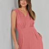 ANRABESS Jumpsuits for Women Summer Dressy Casual Linen Romper Sleeveless V Neck High Waist Wide Leg Beach Vacation Outfits - Image 22
