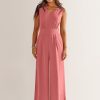 ANRABESS Jumpsuits for Women Summer Dressy Casual Linen Romper Sleeveless V Neck High Waist Wide Leg Beach Vacation Outfits - Image 23