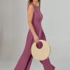 ANRABESS Jumpsuits for Women Summer Dressy Casual Linen Romper Sleeveless V Neck High Waist Wide Leg Beach Vacation Outfits - Image 29