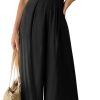 ANRABESS Jumpsuits for Women Summer Dressy Casual Linen Romper Sleeveless V Neck High Waist Wide Leg Beach Vacation Outfits - Image 33
