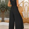ANRABESS Jumpsuits for Women Summer Dressy Casual Linen Romper Sleeveless V Neck High Waist Wide Leg Beach Vacation Outfits - Image 36