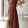 ANRABESS Jumpsuits for Women Summer Dressy Casual Linen Romper Sleeveless V Neck High Waist Wide Leg Beach Vacation Outfits - Image 42