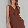 ANRABESS Jumpsuits for Women Summer Dressy Casual Linen Romper Sleeveless V Neck High Waist Wide Leg Beach Vacation Outfits - Image 46