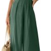 ANRABESS Jumpsuits for Women Summer Dressy Casual Linen Romper Sleeveless V Neck High Waist Wide Leg Beach Vacation Outfits - Image 49